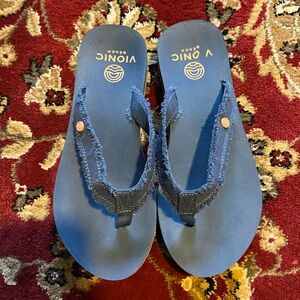 Vionic Navy Flip Flops